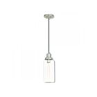 Livex Lighting 40614-91 Pendants 1-Light 75W Brushed Nickel Pendant