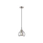 Livex Lighting 40645-91 Pendants 1-Light 60W Brushed Nickel Pendant