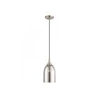 Livex Lighting 40649-91 Pendants 1-Light 60W Brushed Nickel Pendant