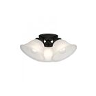 Livex Lighting Wynnewood 40727-04 3-Lights 180W Black Outdoor Ceiling Mount