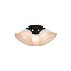 Livex Lighting Wynnewood 40729-04 3-Lights 180W Black Outdoor Ceiling Mount
