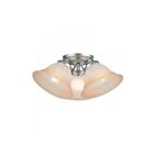 Livex Lighting Wynnewood 40729-81 3-Lights 180W Satin Nickel Outdoor Ceiling Mount