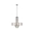 Livex Lighting 40767-05 Allendale 5-Lights 300W Polished Chrome Convertible Pendant