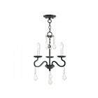 Livex Lighting 40775-91 Callisto 3-Lights 180W Brushed Nickel Chandelier