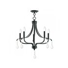 Livex Lighting 40793-01 Alessia 5-Lights 300W Antique Brass Chandelier