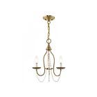 Livex Lighting 4789-04 Brookside 3-Lights 180W Black Chandelier