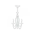 Livex Lighting 40793-60 Alessia 3-Lights 180W Antique White Chandelier