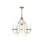 Livex Lighting 40795-01 Alessia 5-Lights 300W Antique Brass Chandelier