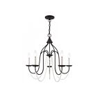 Livex Lighting 40795-04 Alessia 5-Lights 300W Black Chandelier