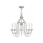 Livex Lighting 40795-91 Alessia 5-Lights 300W Brushed Nickel Chandelier