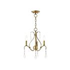 Livex Lighting 40843-01 Caterina 3-Lights 180W Antique Brass Chandelier