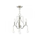 Livex Lighting 40843-91 Caterina 3-Lights 180W Brushed Nickel Chandelier
