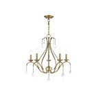 Livex Lighting 40845-01 Caterina 5-Lights 300W Antique Brass Chandelier