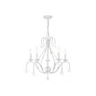 Livex Lighting 40845-60 Caterina 5-Lights 300W Antique White Chandelier