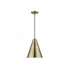 Livex Lighting 40852-01 Dulce 1-Light 60W Antique Brass Pendant