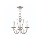 Livex Lighting 40863-91 Mirabella 3-Lights 180W Brushed Nickel Chandelier