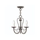 Livex Lighting 40863-92 Mirabella 3-Lights 180W English Bronze Chandelier