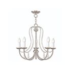 Livex Lighting 40865-91 Mirabella 5-Lights 300W Brushed Nickel Chandelier