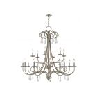 Livex Lighting 40870-91 Daphne 18-Lights 720W Brushed Nickel Chandelier