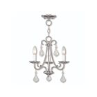 Livex Lighting 40873-48 Daphne 3-Lights 180W Antique Gold Leaf Chandelier