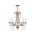 Livex Lighting 40875-91 Daphne 5-Lights 300W Brushed Nickel Chandelier