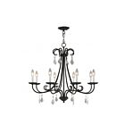 Livex Lighting 40879-05 Daphne 8-Lights 480W Polished Chrome Chandelier