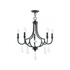 Livex Lighting 40903-04 Aria 5-Lights 300W Black Chandelier