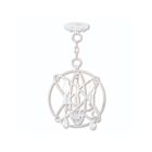 Livex Lighting 40903-60 Aria 3-Lights 180W Antique White Convertible Semi Flush Mount or Chandelier