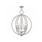 Livex Lighting 40915-07 Arabella 5-Lights 300W Bronze with Antique Brass Finish Candles Chandelier