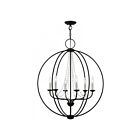 Livex Lighting 40916-91 Arabella 6-Lights 360W Brushed Nickel Chandelier