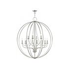 Livex Lighting 40925-01 Prism 12-Lights 720W Antique Brass Chandelier