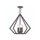Livex Lighting 40925-91 Prism 5-Lights 300W Brushed Nickel Chandelier
