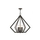 Livex Lighting 40926-91 Prism 6-Lights 360W Brushed Nickel Chandelier
