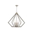 Livex Lighting 40926-92 Prism 6-Lights 360W English Bronze with Antique Brass Finish Accents Chandelier