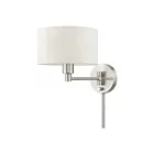 Livex Lighting Swing 40940-91 60W 1-Light Brushed Nickel Wall Sconce