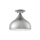 Livex Lighting Amador 40980-91 1-Light 40W Brushed Nickel Semi Flush Mount