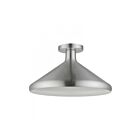Livex Lighting Geneva 41020-66 1-Light 40W Brushed Aluminum Semi Flush Mount