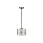 Livex Lighting 41031-91 Hilliard 1-Light 100W Brushed Nickel Pendant