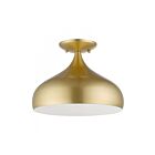 Livex Lighting Amador 41050-33 1-Lights 40W Soft Gold Flush Mount