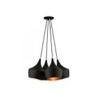 Livex Lighting 41084-04 Waldorf 4-Lights 240W Black Pendant