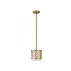 Livex Lighting 41101-33 Arabesque 1-Light 40W Soft Gold Pendant