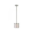 Livex Lighting 41101-91 Arabesque 1-Light 40W Brushed Nickel Pendant