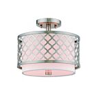 Livex Lighting Arabesque 41107-91 2-Lights 80W Ceiling Mount