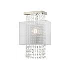 Livex Lighting Bella 41128-91 40W 1-Light Brushed Nickel Wall Sconce