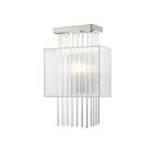 Livex Lighting Alexis 41140-91 40W 1-Light Brushed Nickel Wall Sconce