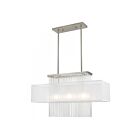 Livex Lighting 41153-91 Summit 3-Lights 300W Brushed Nickel Chandelier