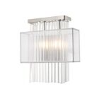 Livex Lighting Alexis 41148-91 80W 2-Lights Brushed Nickel Wall Sconce