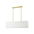 Livex Lighting 41155-91 Summit 4-Lights 160W Brushed Nickel Chandelier