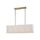 Livex Lighting 41156-91 Summit 4-Lights 160W Brushed Nickel Chandelier