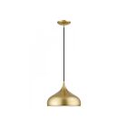 Livex Lighting 41172-33 Amador 1-Light 60W Soft Gold with Polished Brass Accents Pendant